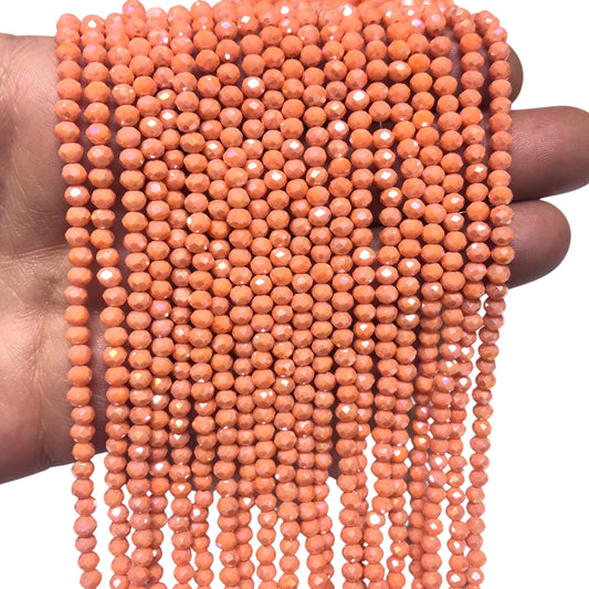 Kristal Boncuk, Çin Kristali-4mm - 92- Opak Janjanlı Yavruağzı