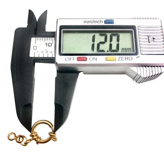 Sarı Çelik Fermuar Kilt 12mm