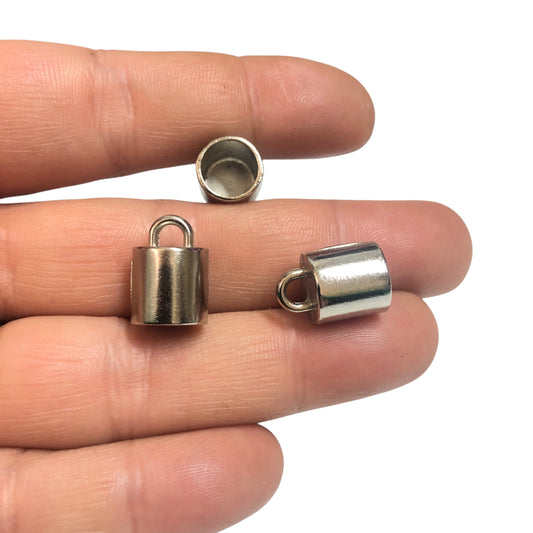 Antik Gümüş Kaplama Kapsül Kapama -11mm