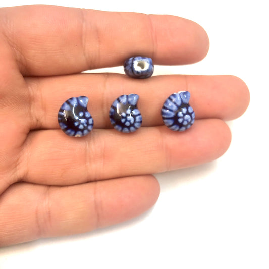 Seramik Salyangoz Küçük Boy - Lacivert