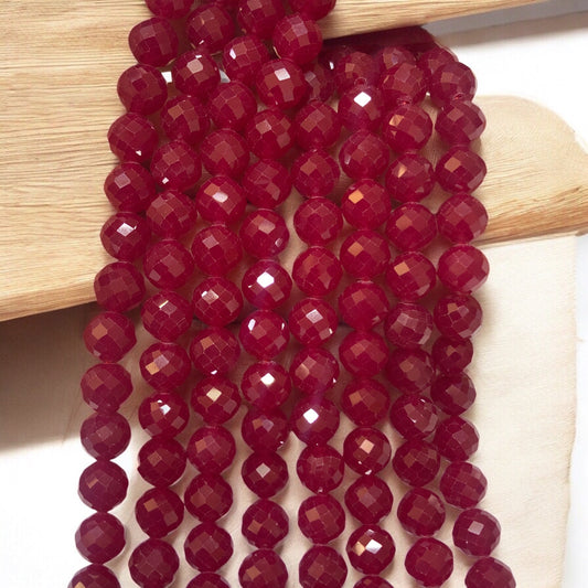 A kalite Myanmar Ruby (Yakut )- 8 mm Petek Kesim