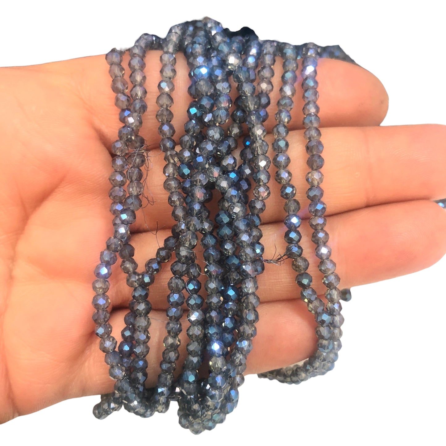 Kristal Boncuk, Mix Çin Kristali-3mm-84