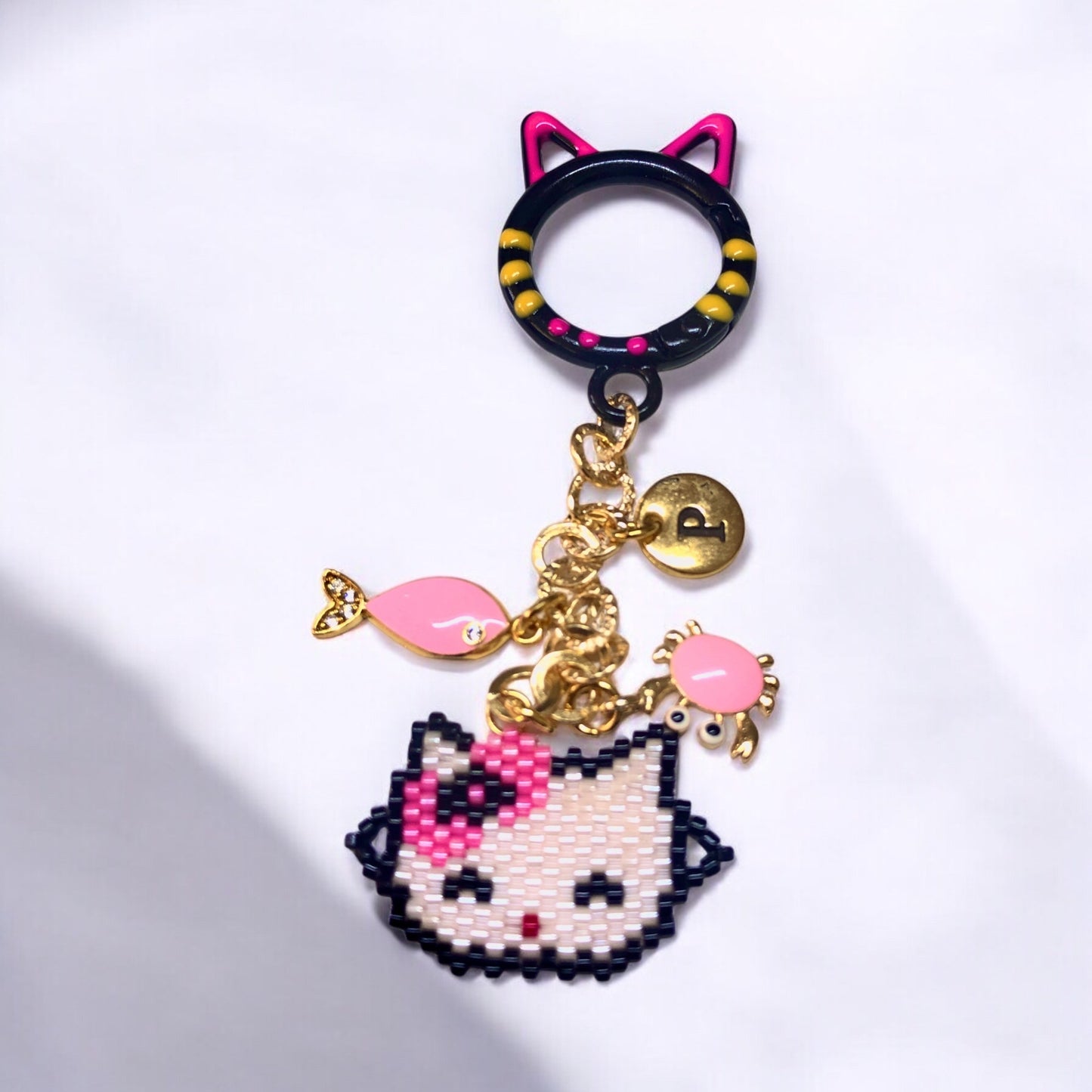 Mineli Kedi Anahtarlık Aparatı -2 - Saks Mavi