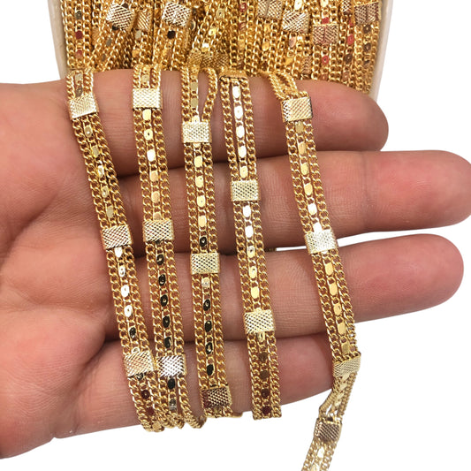 Gold Plated 0.60 Gourmet Chain