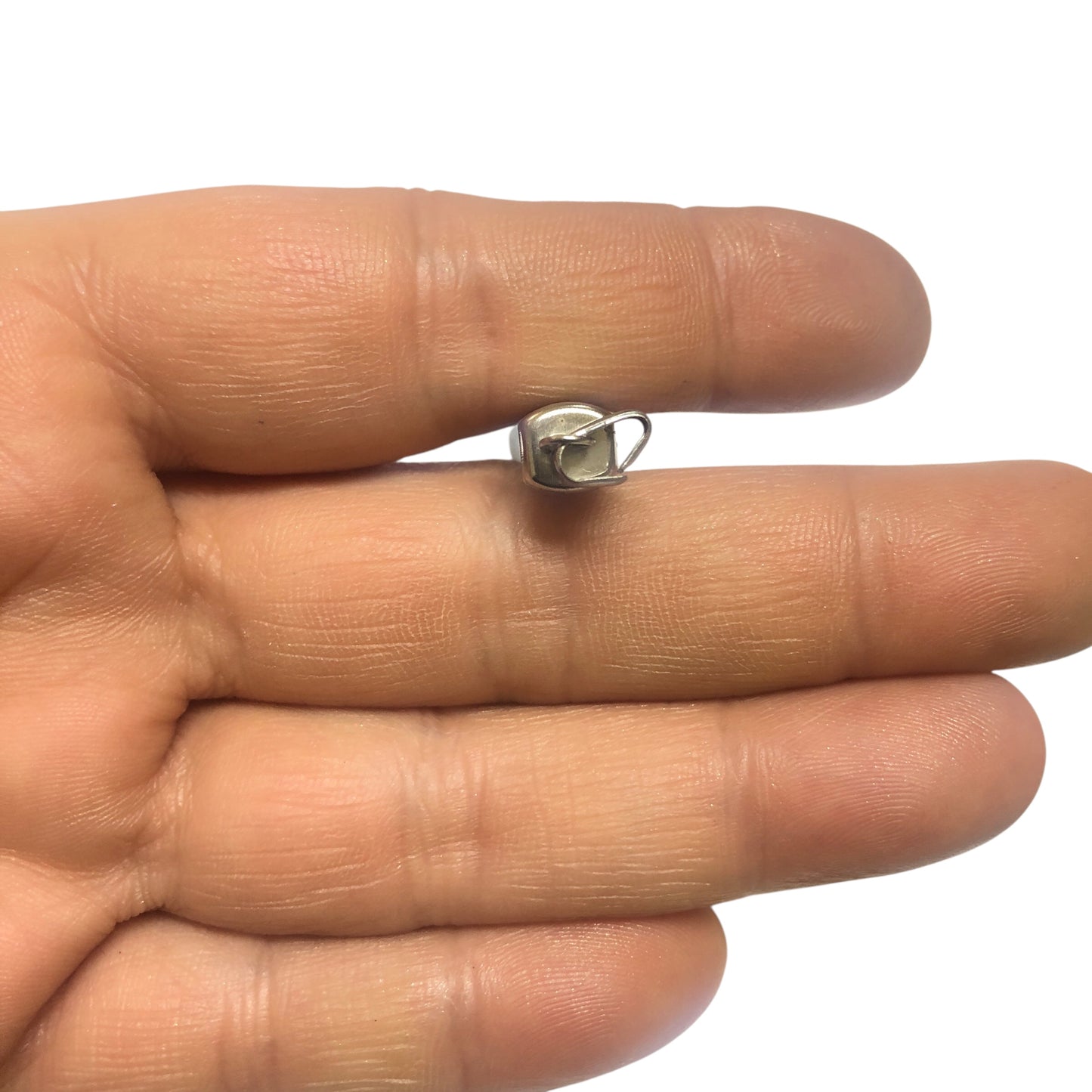 Doğal Taş -Hematit Kolye Ucu - Fildişi (Küçük)