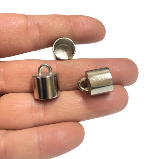 Antik Gümüş Kaplama Kapsül Kapama -13mm