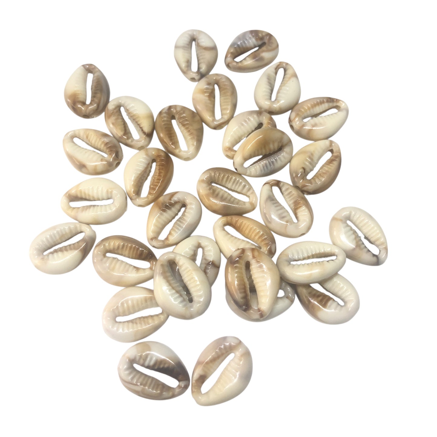 Akrilik Deniz Kabuğu Delikli Krem