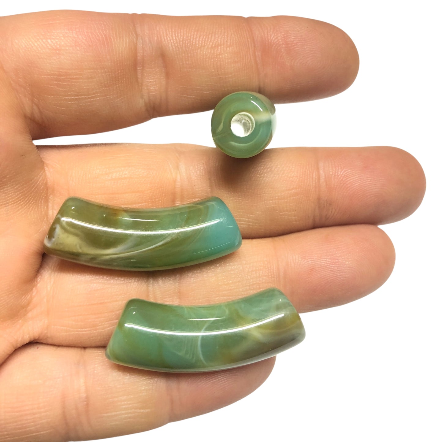 A Kalite Akrilik 11.2x34.8mm- Ebruli Mint