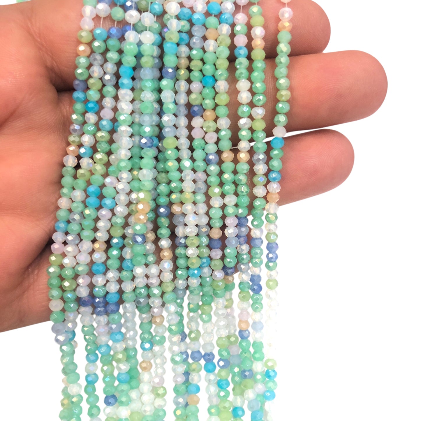 Crystal Beads, Chinese Crystal-2mm- 45 - Janjan Marbling