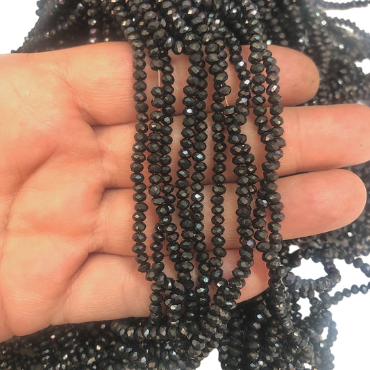 Kristal Boncuk, Mix Çin Kristali-3mm-85 Füme