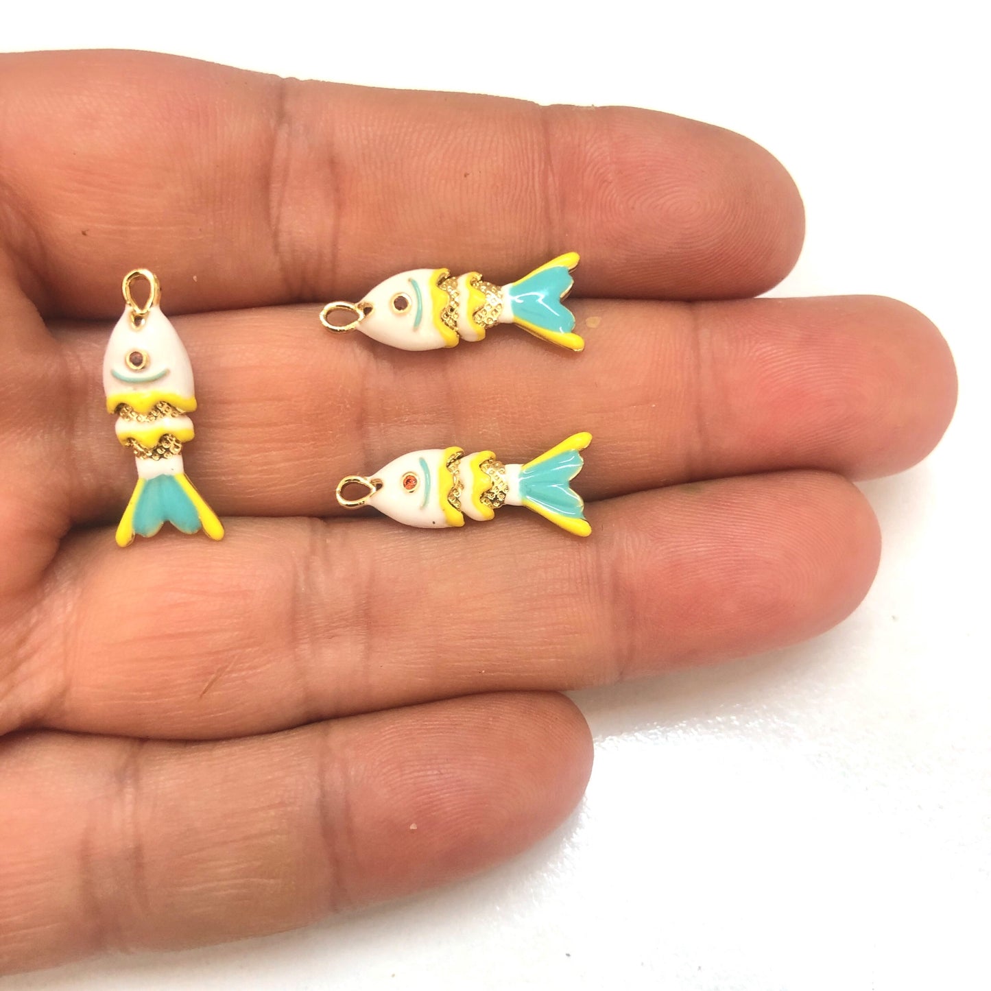 Altın Kaplama Hareketli Balık Küçük Boy -3