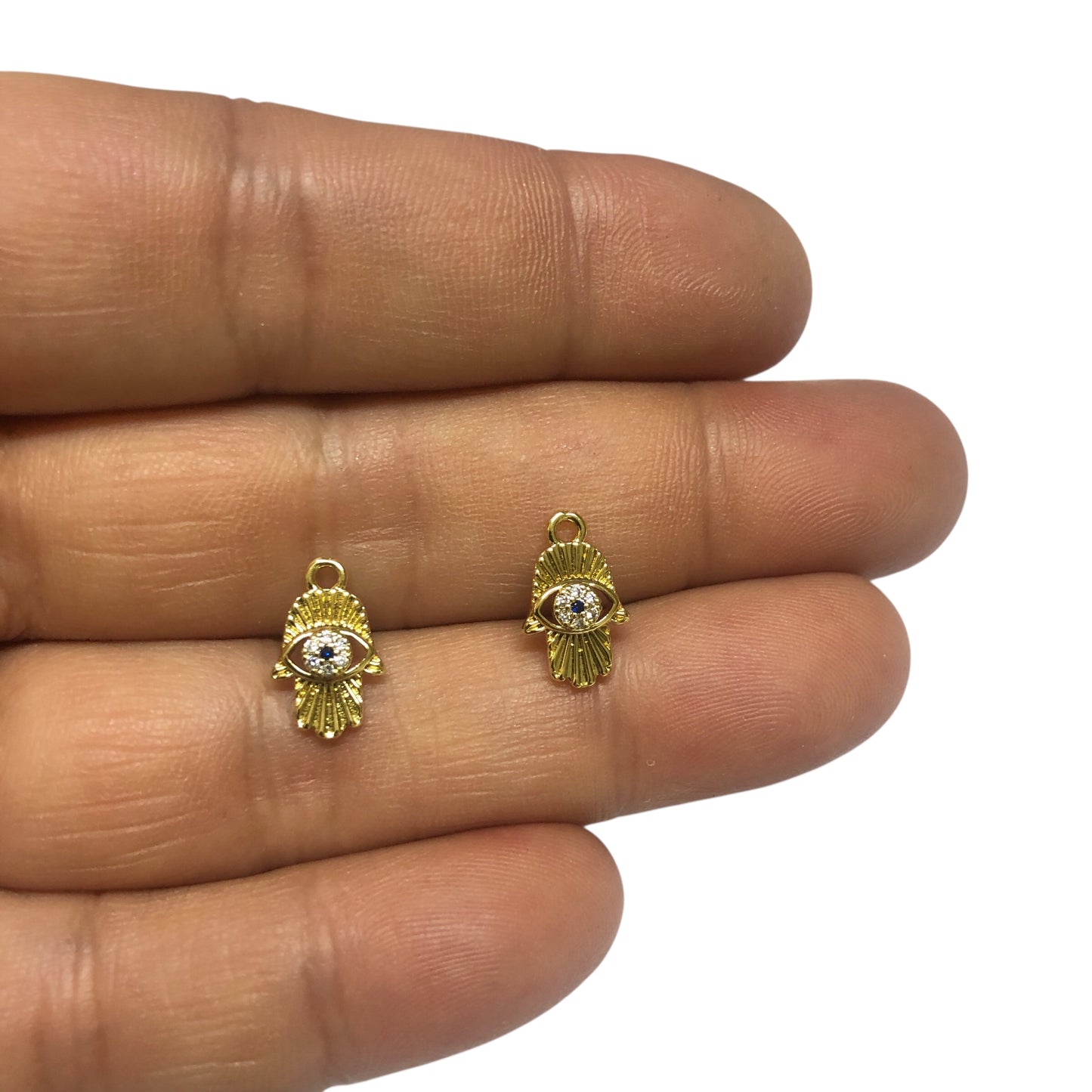 Altın Kaplama Zirkon Taşlı Hamsa