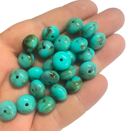 Akrilik Boncuk- Şekilsiz Turkuaz Ufo