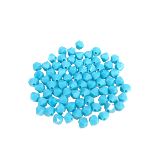 Swarovski 4mm Piramit (Bicone ) Turkuaz - 003