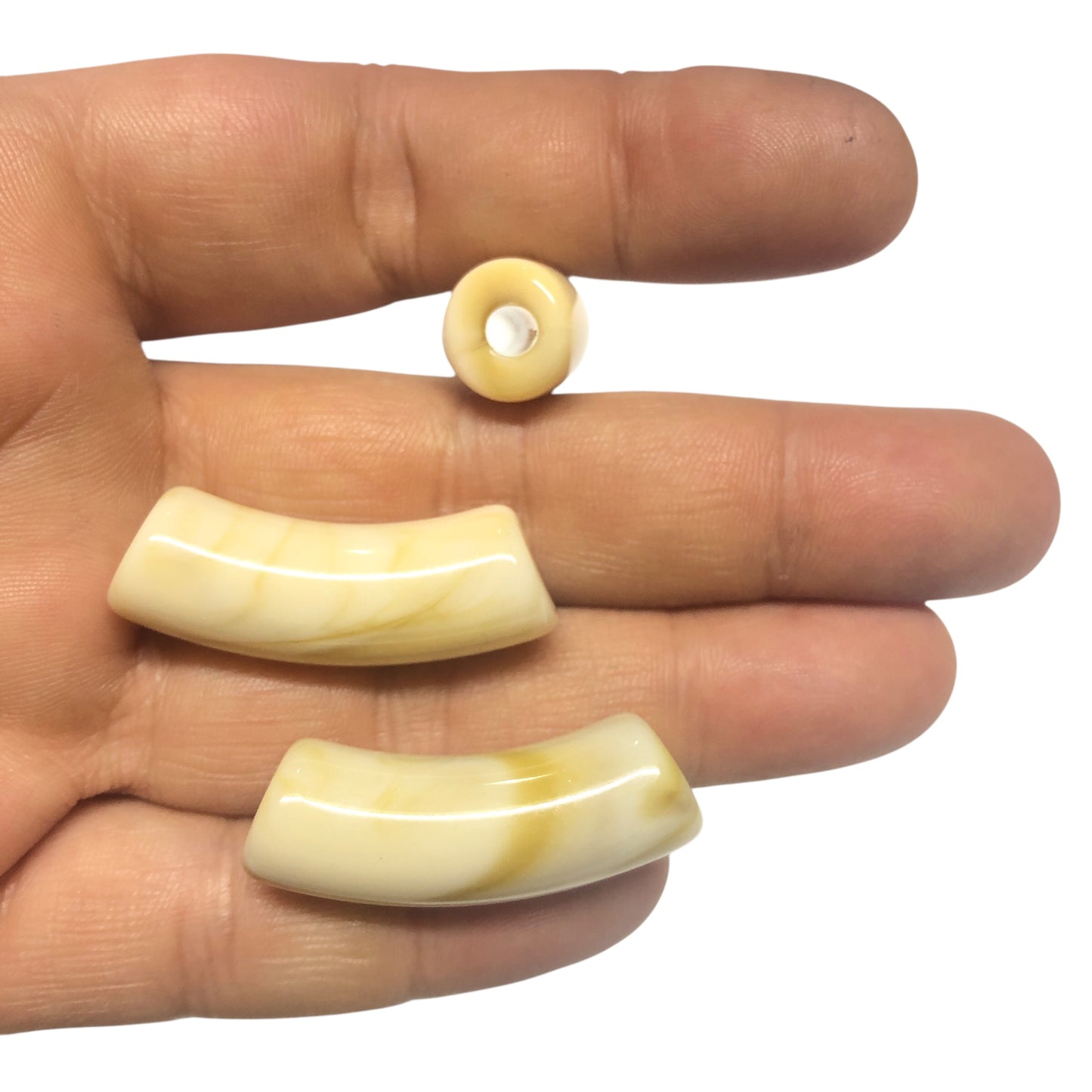 A Kalite Akrilik 11.2x34.8mm- Ebruli Krem