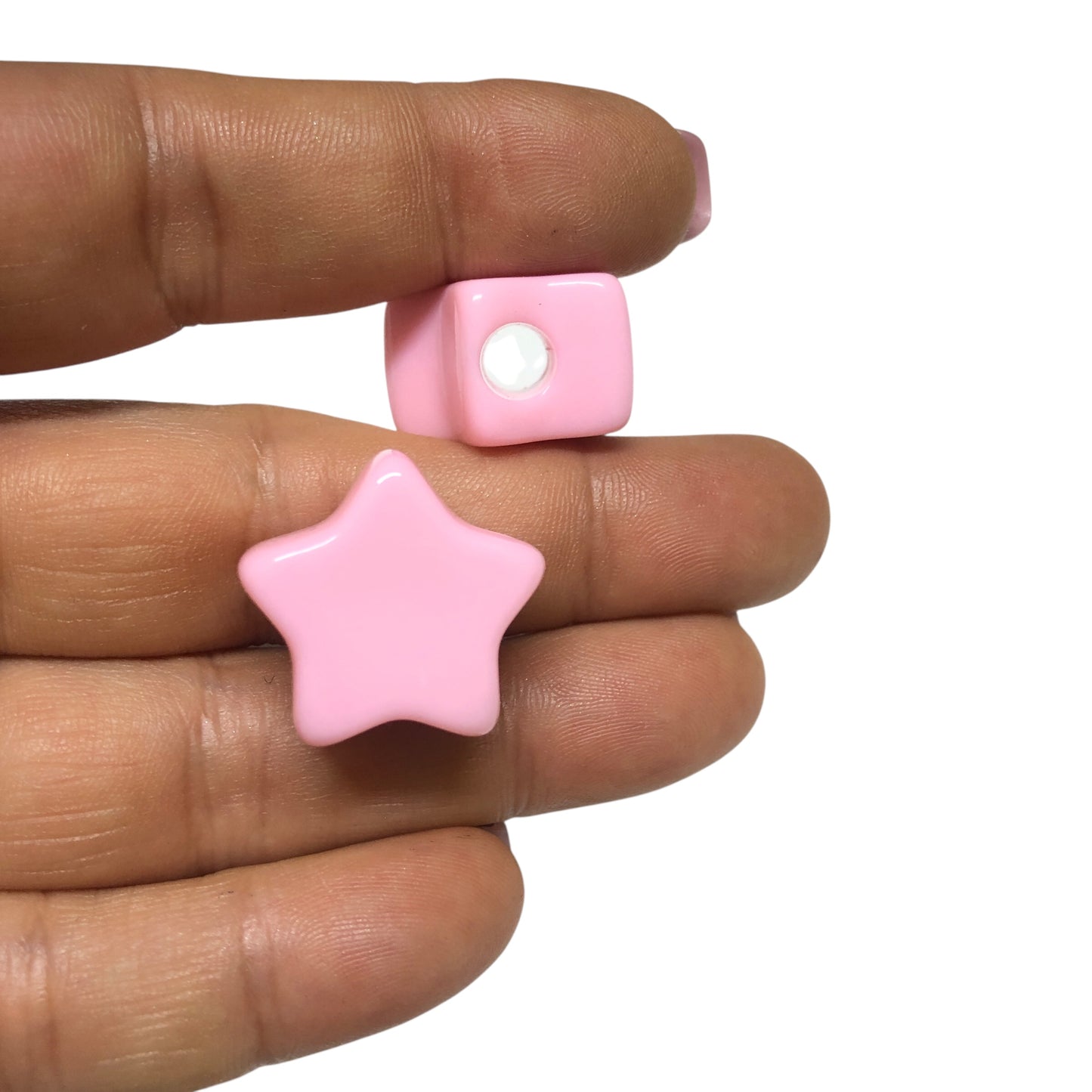 Akrilik Yıldız- 22 mm - Pembe