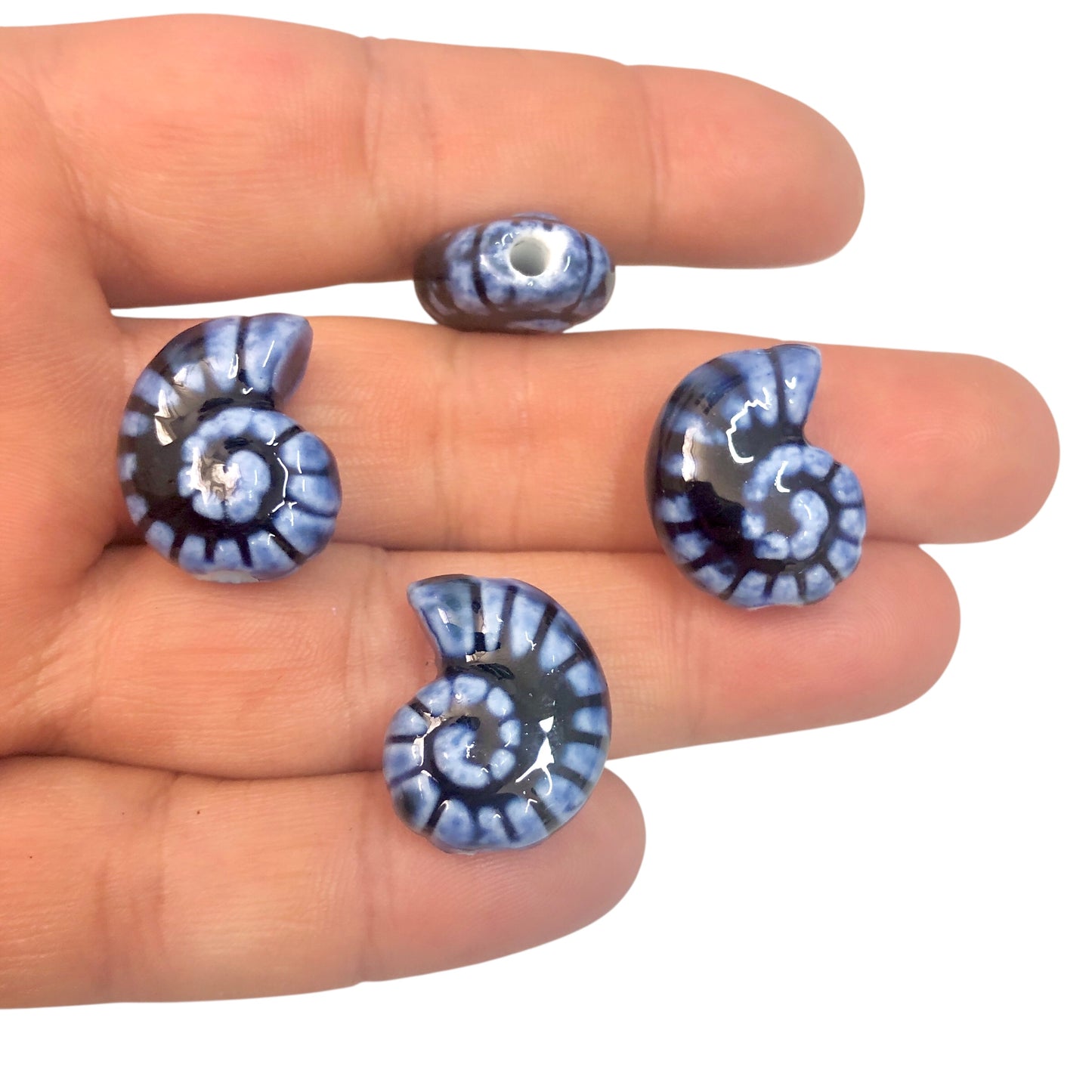 Seramik Salyangoz Büyük Boy - Lacivert