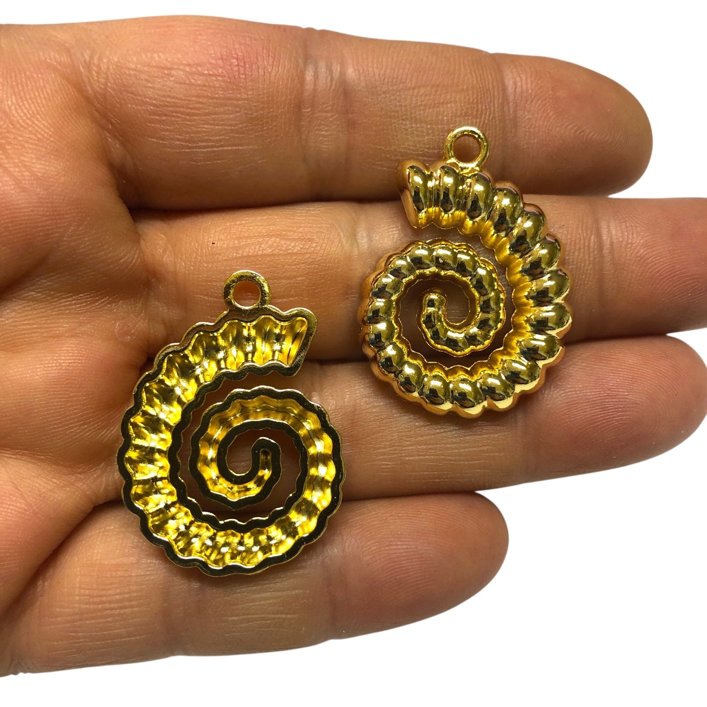 Altın Kaplama Sallantı Deniz Kabuğu - 33mm