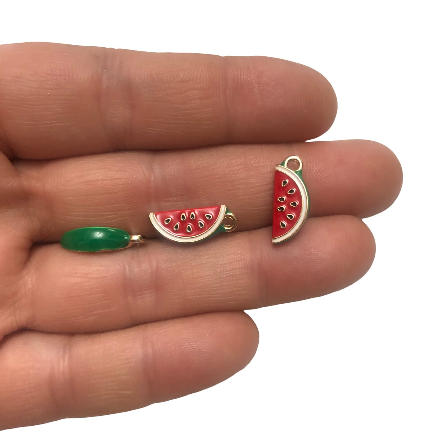 Altın Kaplama Üç boyutlu Karpuz Dilimi Sallantı