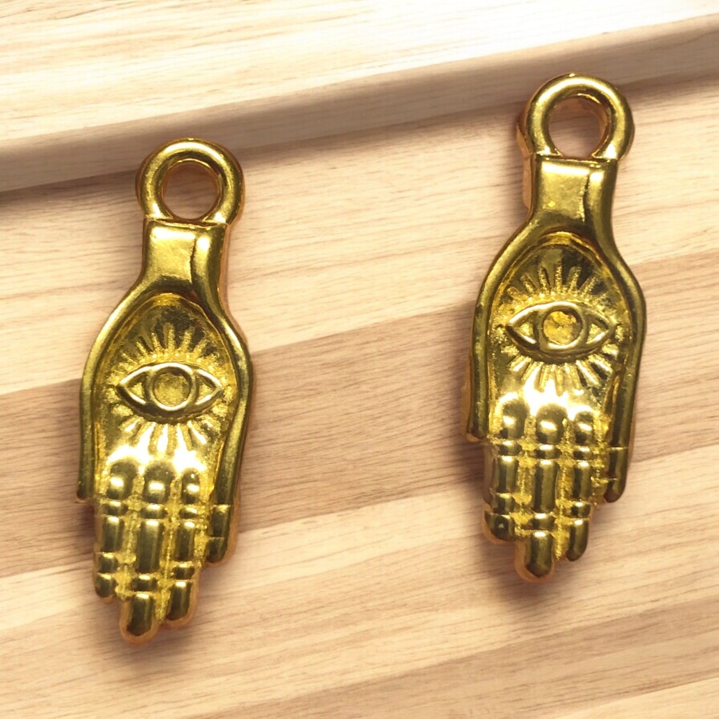 Sarı Çelik El Kolye Ucu