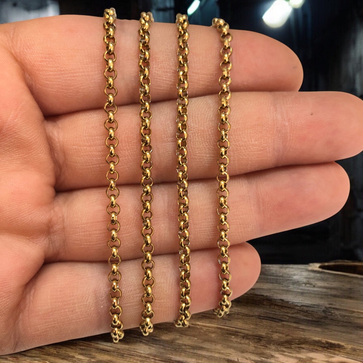 Sarı Çelik 3mm Doc Zincir