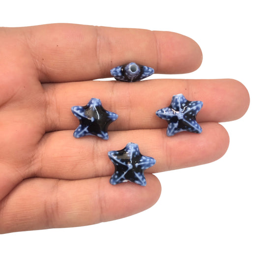 Seramik Yıldız Orta Boy - Lacivert