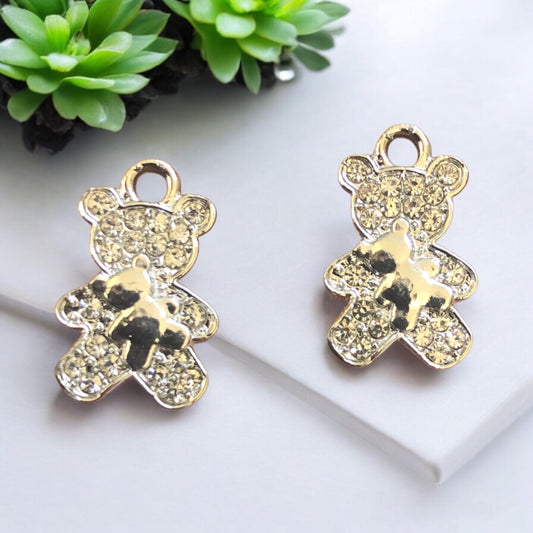 Rodyum Kaplama Zirkon Taşlı Ayıcık