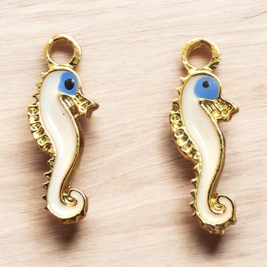 Altın Kaplama Mineli Nazar Deniz Atı Sallantı