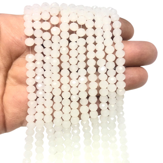 Çin Kristali 6mm - 6112 Buzlu Beyaz