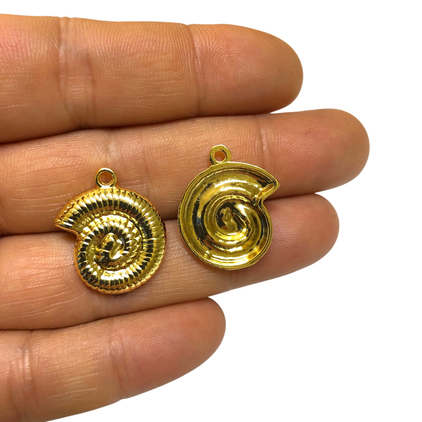 Altın Kaplama Sallantı Deniz Kabuğu - 23mm