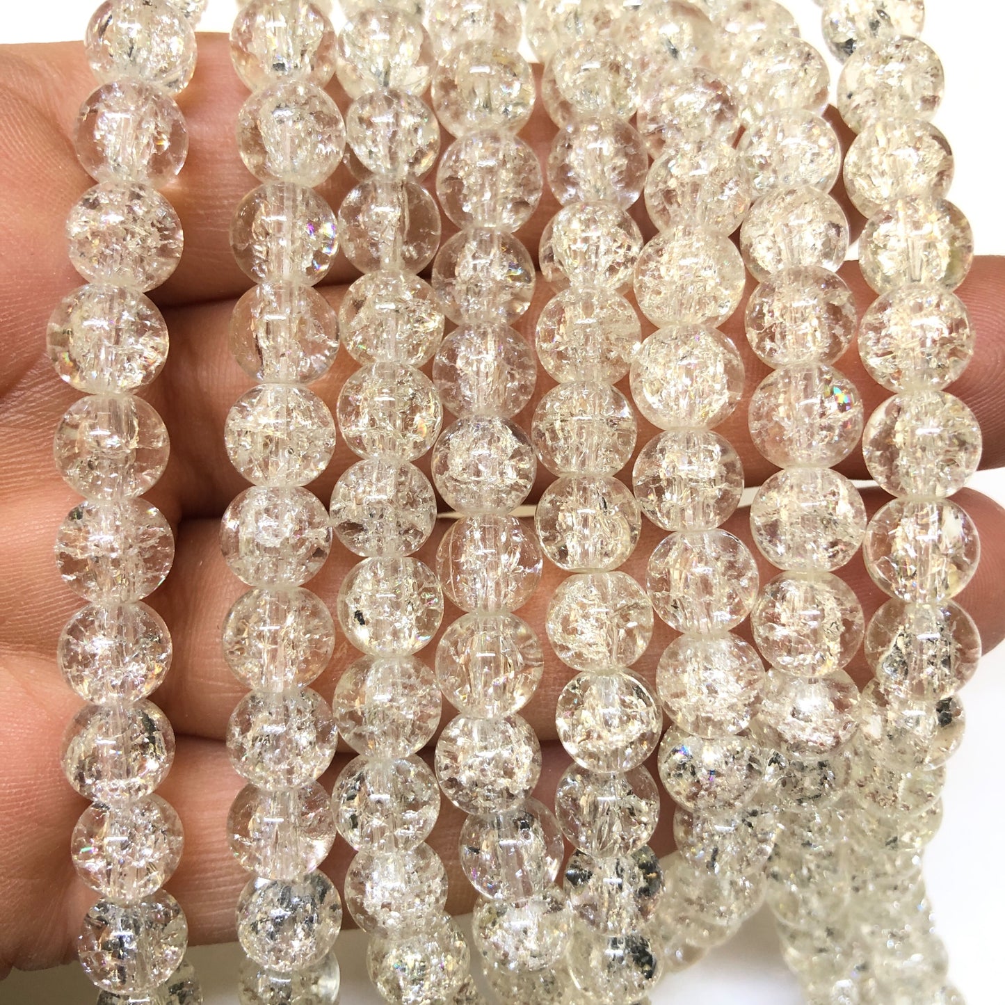 8mm Cam Boncuk -091 ( Şeffaf)