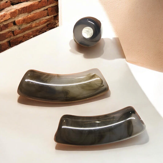 A Kalite Akrilik 11.2x34.8mm- Ebruli Gri