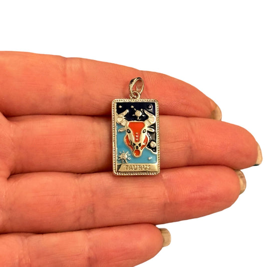 Çelik Zodyak Burç Kolye Ucu - BOĞA ( TAURUS )