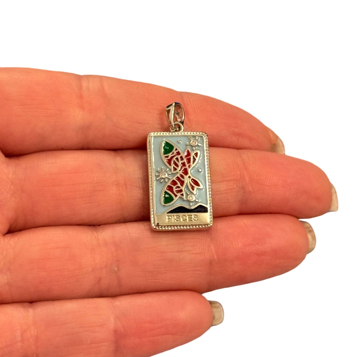 Çelik Zodyak Burç Kolye Ucu -BALIK ( PISCES)