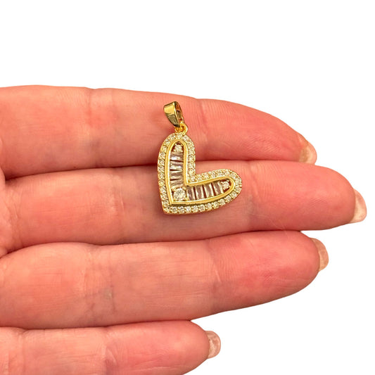 Gold Plated Enamel Strawberry Shaking Attachment - Neon Green