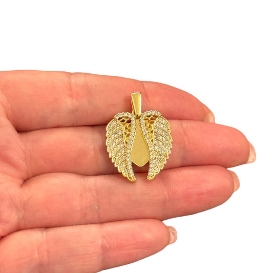 Gold Plated Enamel Strawberry Shaking Attachment - Neon Green