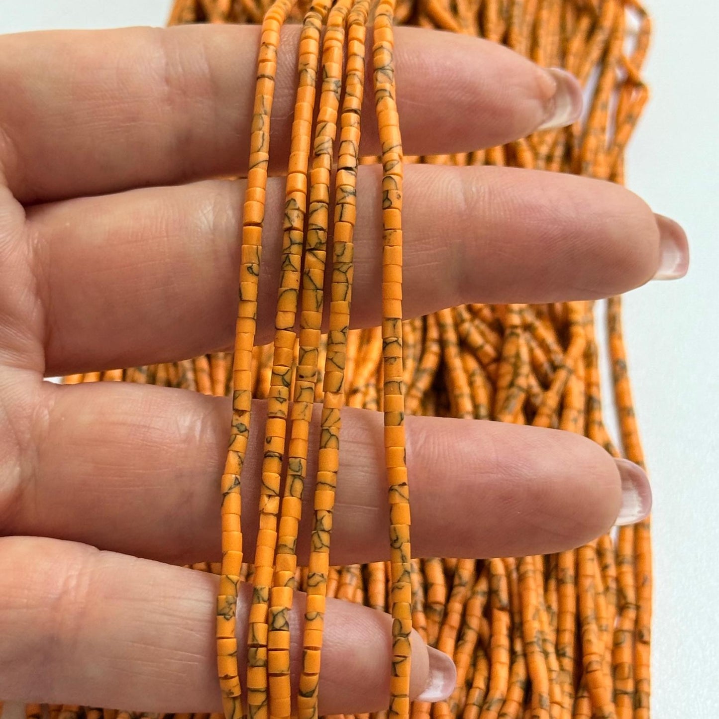 Afgan Boncuk - Damarlı Turuncu-20