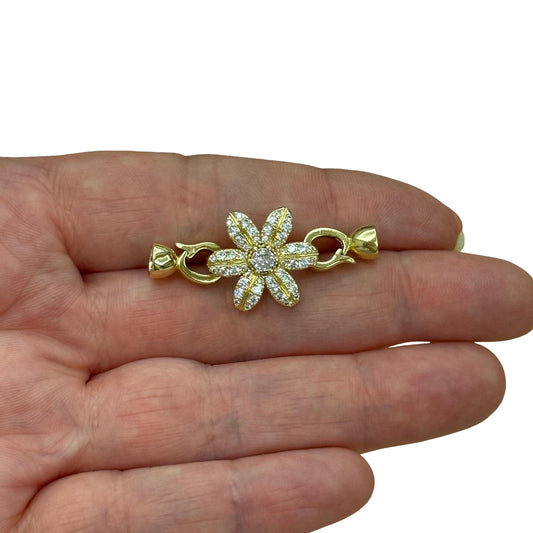 Gold Plated Enamel Strawberry Shaking Attachment - Neon Green