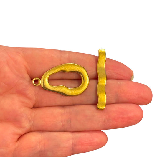 316L Paslanmaz Sarı Çelik,Şekilsiz T- Kilit , 33,5 x 20mm