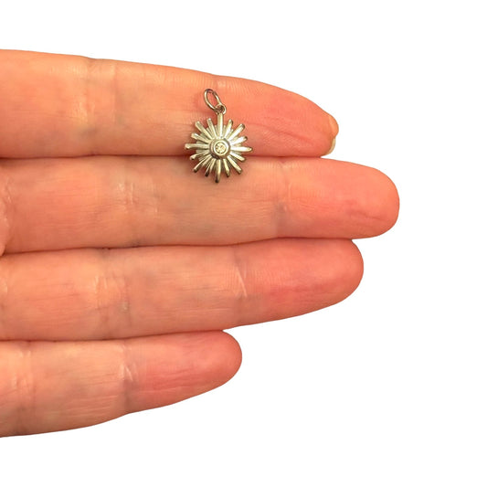 Çelik Zirkon Taşlı Kutup Yıldızı -13mm