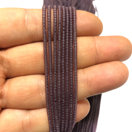 Afgan Boncuk -Şeffaf Mor-38