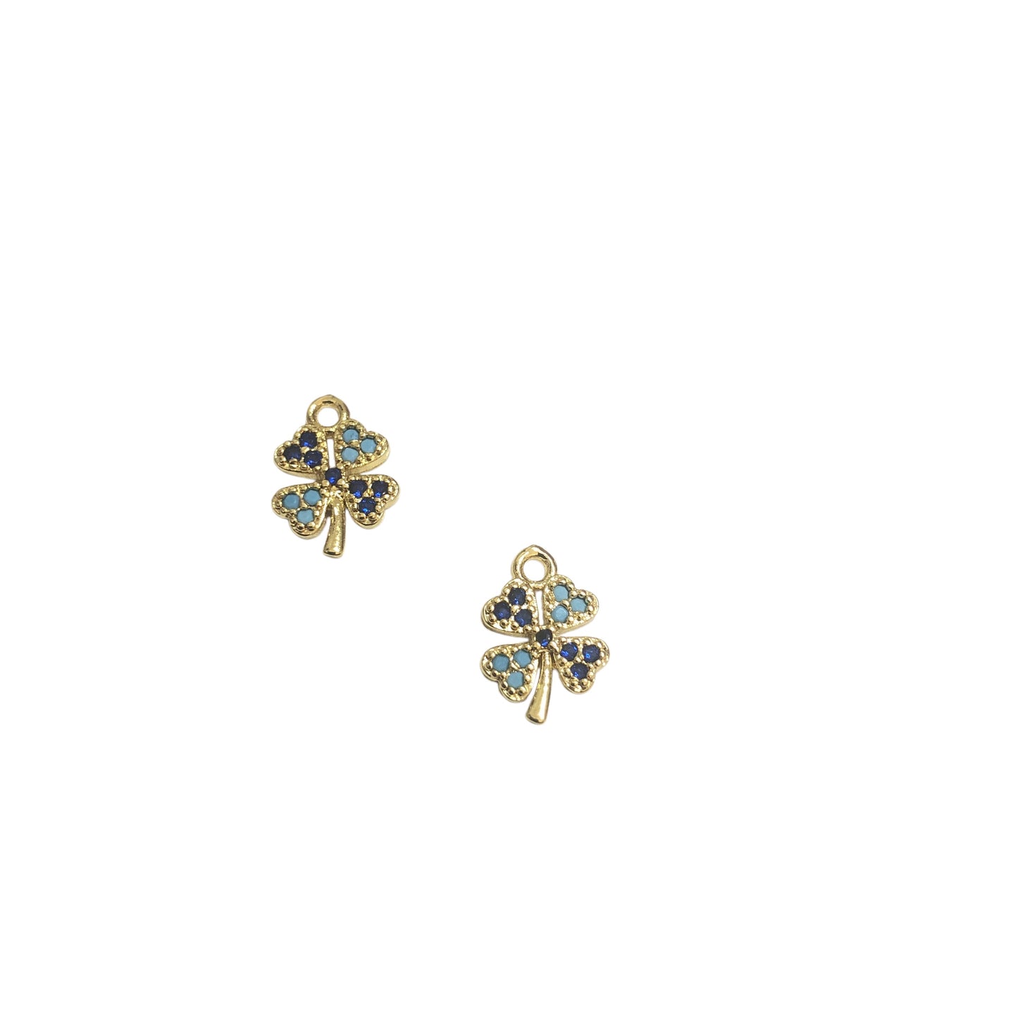 Gold Plated Enamel Strawberry Shaking Attachment - Neon Green