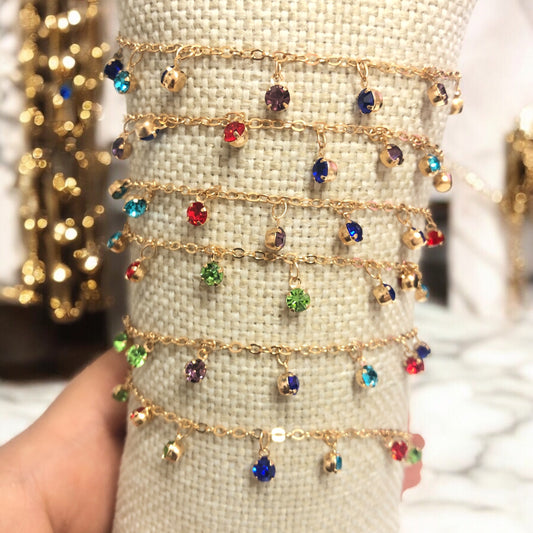 Altın Kaplama Sallantı Forse Zincir - Mix