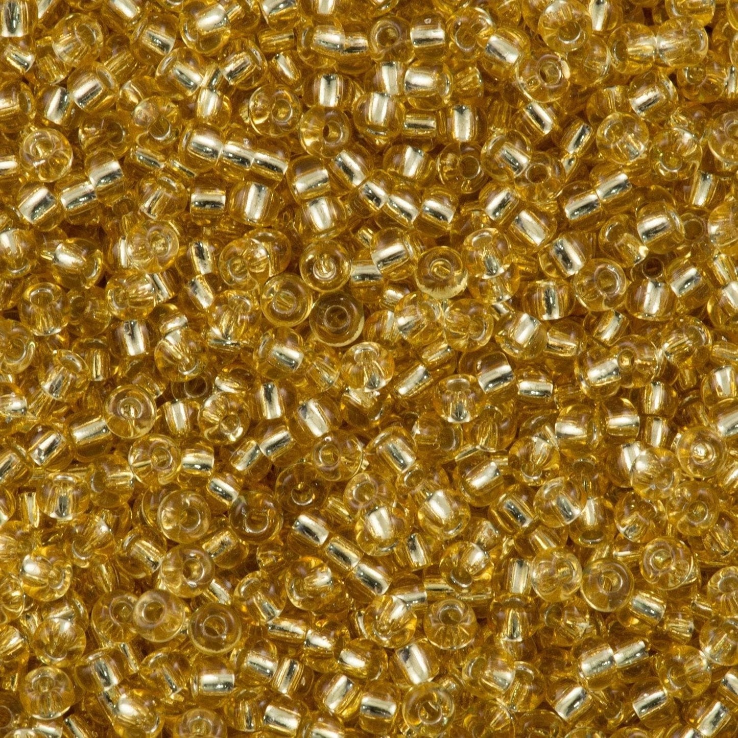 Miyuki Boncuk, MiyukiRoundBeads 6/0- 0002 Silver Lined Gold