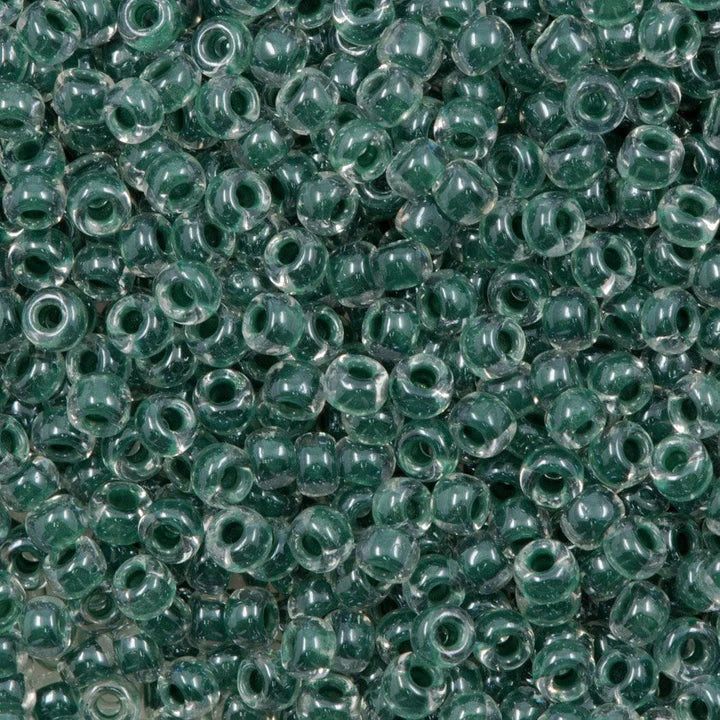 Miyuki Boncuk, MiyukiRoundBeads 8/0-0217 Forest Green Lined Crystal