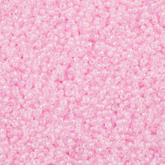 Miyuki Boncuk, MiyukiRoundBeads11/0-0272 Pink Lined Crystal AB