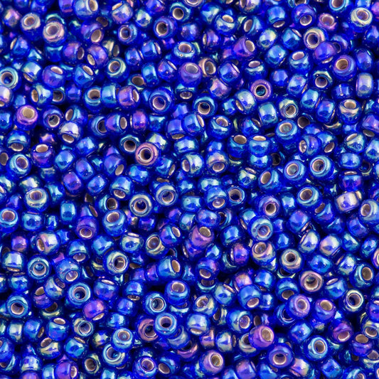 Miyuki Boncuk, MiyukiRoundBeads 8/0-1020 Silver Lined Cobalt