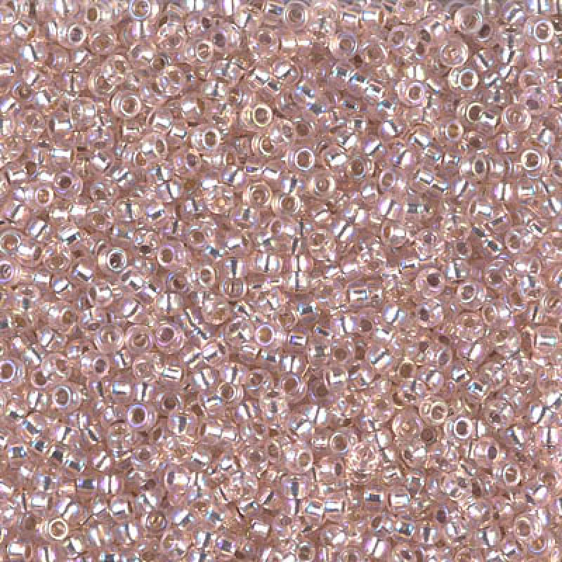 Miyuki Boncuk, MiyukiRoundBeads11/0-1023 Silver Lined Lt.Blush AB