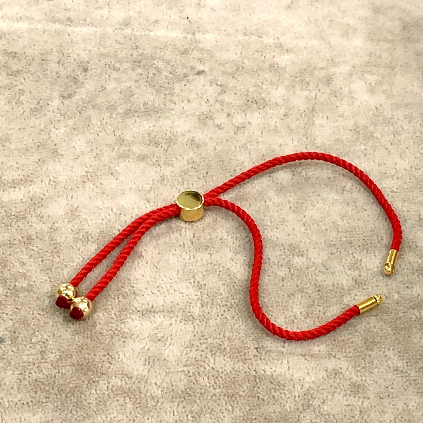 Gold Plated Rope Lift - Red