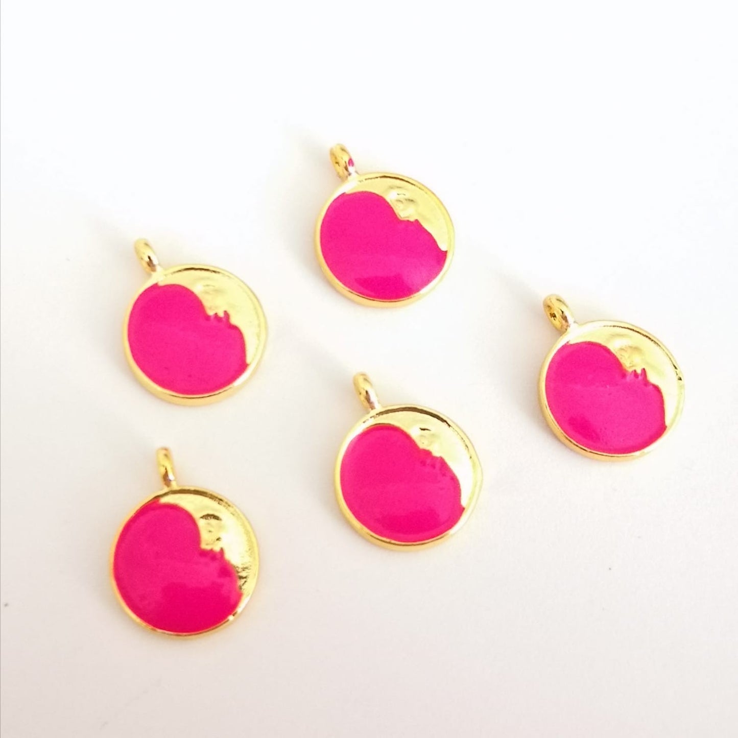 Mineli Altın Kaplama Hilal (Pembe)